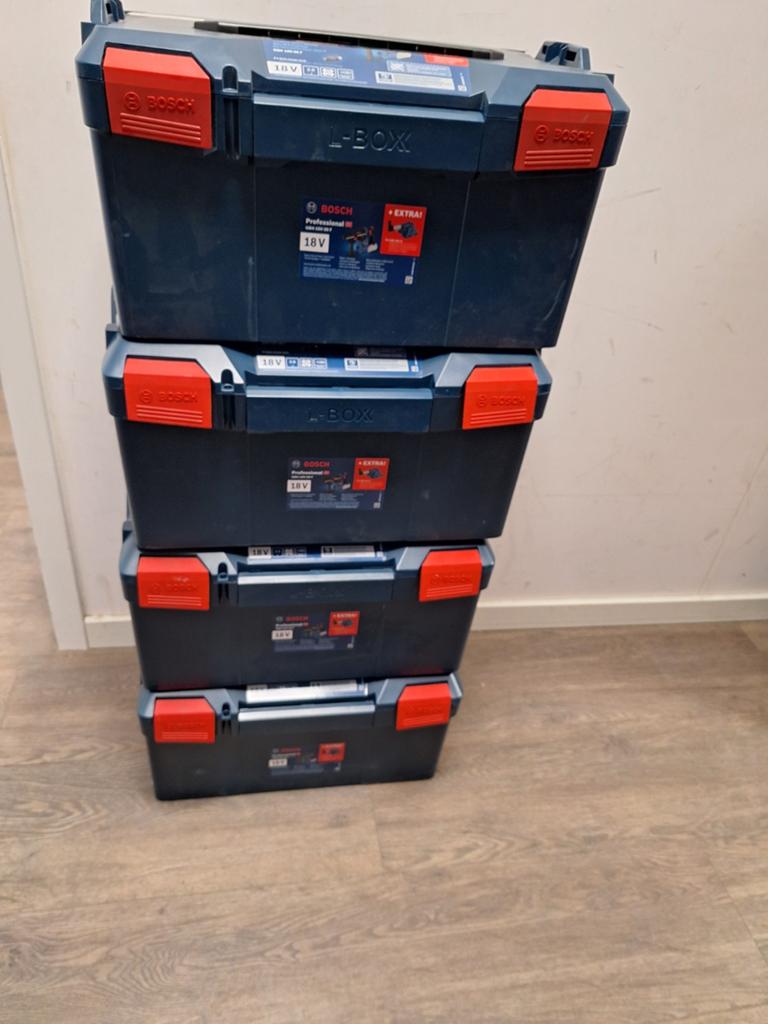 4 Gereedschap Koffers Robert Bosch, Ophalen, Nieuw