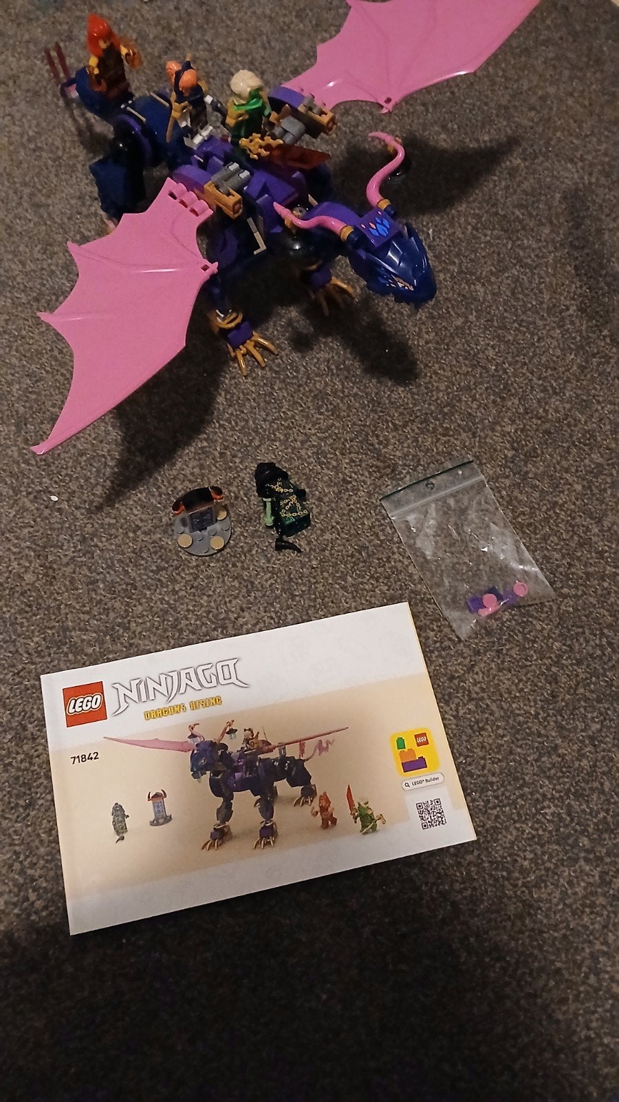 LEGO Ninjago 71842 Draak rontu met instructieboekje en doos, Ophalen, Inclusief instructies, Lego, Zo goed als nieuw