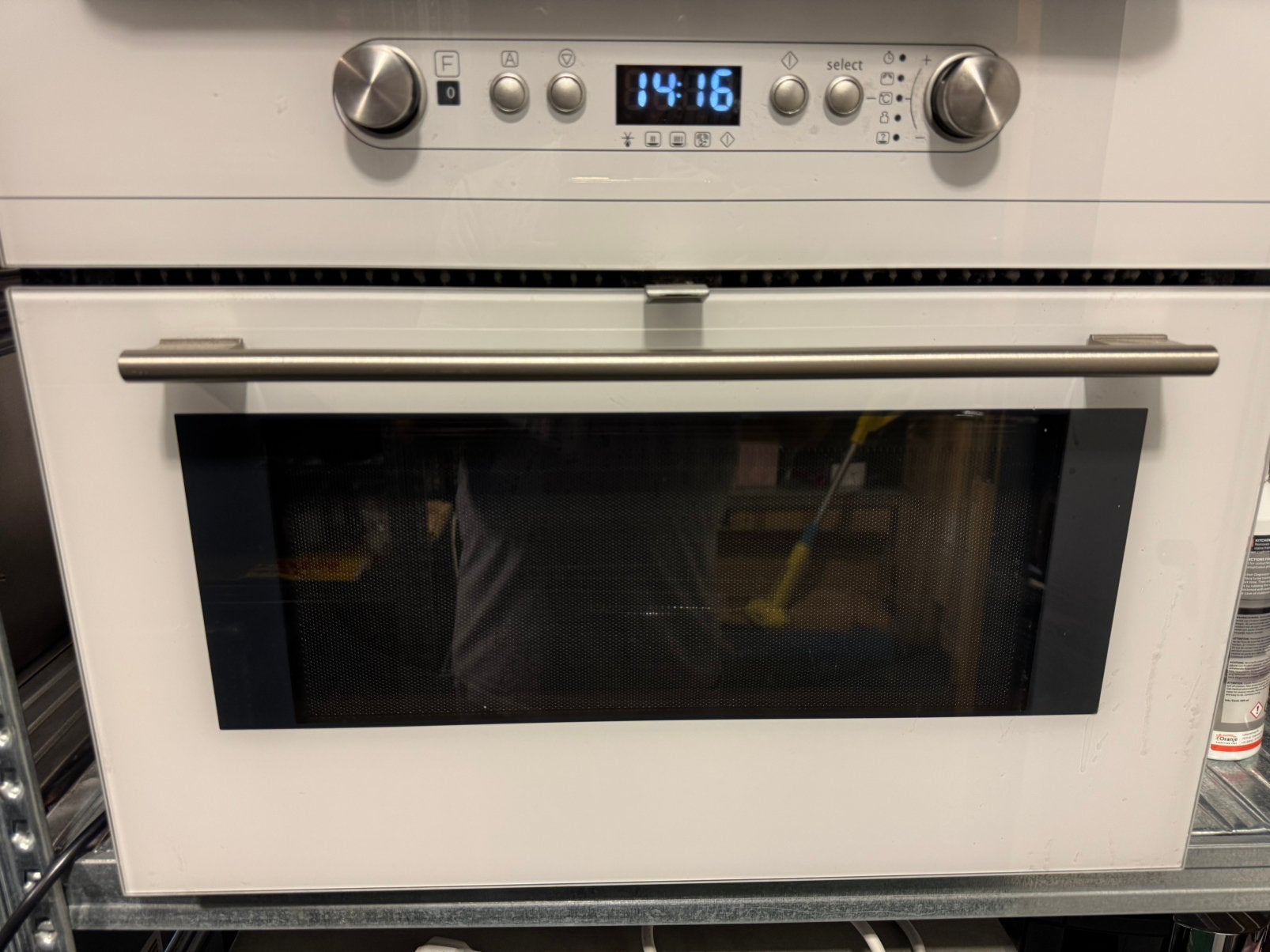 Whirlpool by Ikea Combi magnetron oven Garantie Type MWN400W, Ophalen, Combimagnetron, Crisp, Zo goed als nieuw