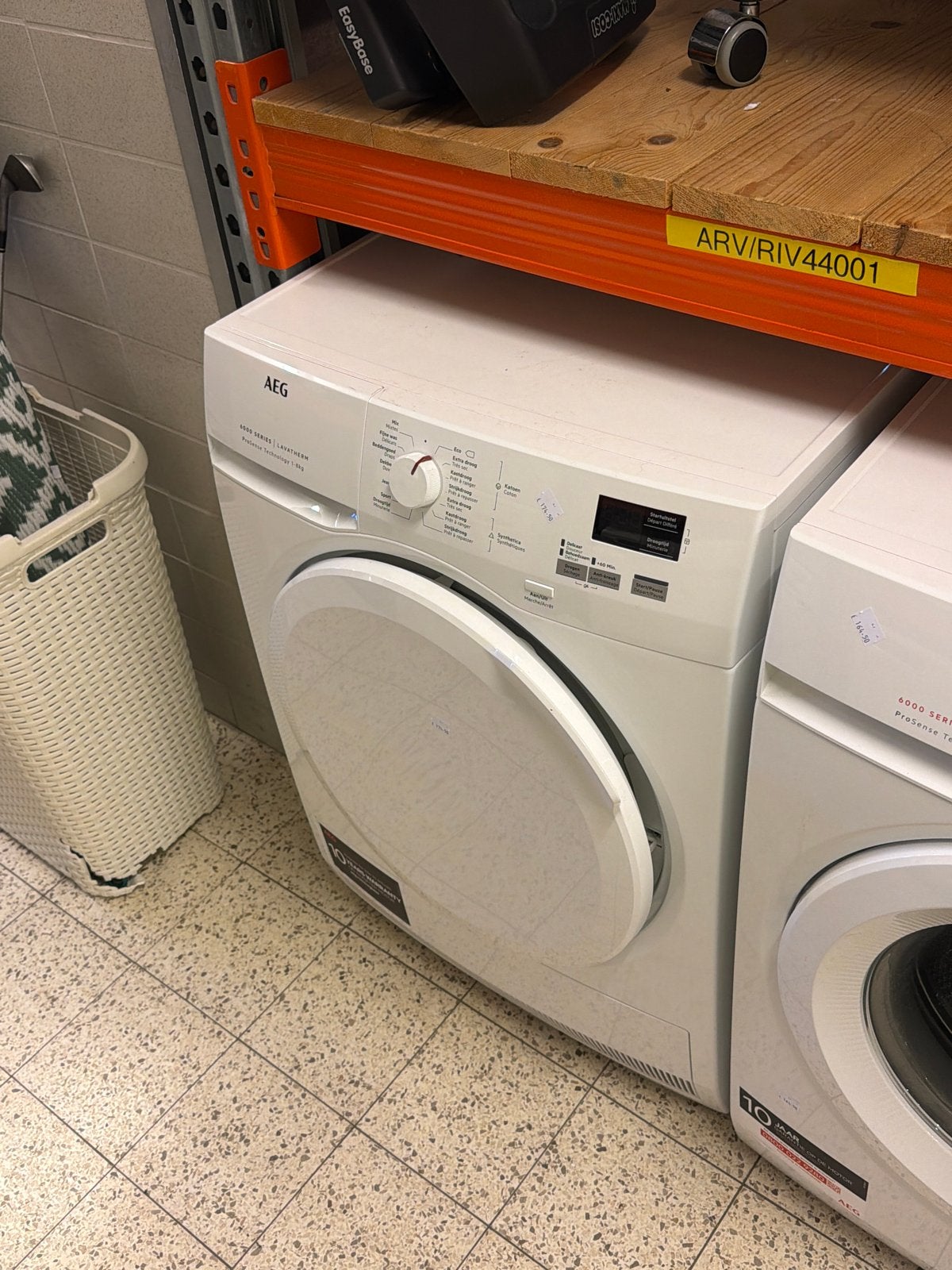 AEG 6000 Series Lavatherm Wasdroger - Zo goed als nieuw, Witgoed en Apparatuur, Wasdrogers, Ophalen, Timbergeweg 10, 8 tot 10 kg