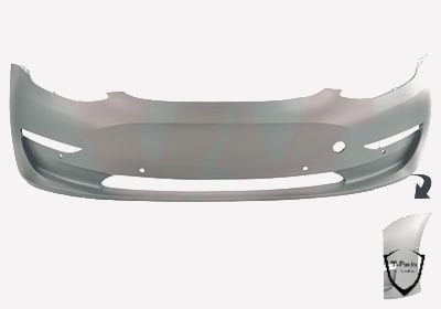 tesla model 3 voorbumper bumper 1519965S0A