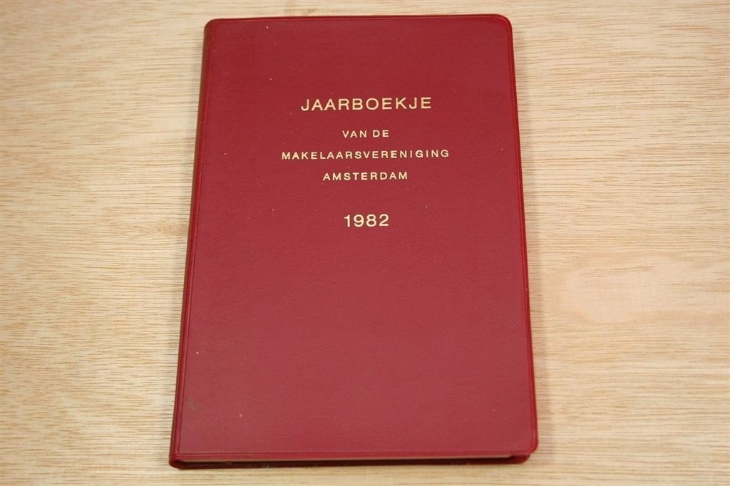 Jaarboekje Makelaarsvereniging Amsterdam 1982, Ophalen of Verzenden, Zo goed als nieuw