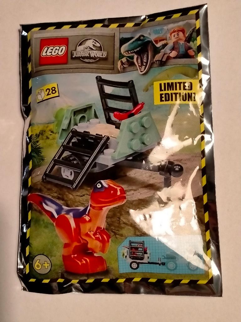 Jurassic World Lego Limited Edition dino figuur zakje seal, Verzenden, Zo goed als nieuw