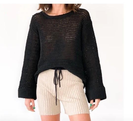 NIEUW Albus Lumen toffe zwarte zomer trui mt M np € 400, Kleding | Dames, Maat 38/40 (M), Verzenden, Zwart, Nieuw