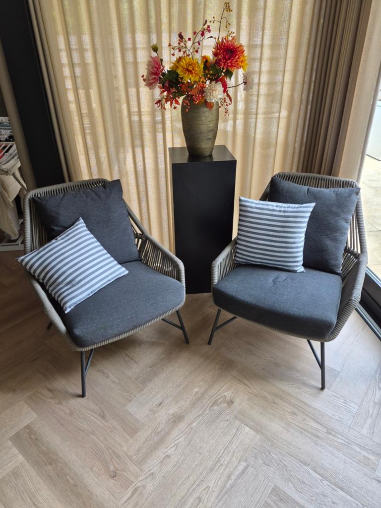 4 seasons outdoor loungestoelen Ramblas, Zo goed als nieuw, Loungeset, Wicker, Stoel