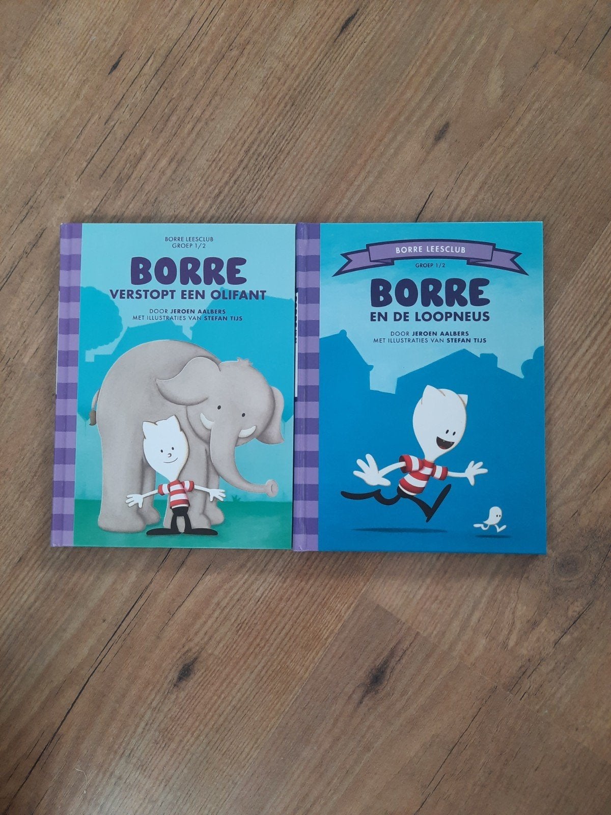 Borre Leesclub Boeken: Verstopt een Olifant & En de Loopneus, Boeken, 5 of 6 jaar, Fictie algemeen, Jongen of Meisje, Ophalen of Verzenden