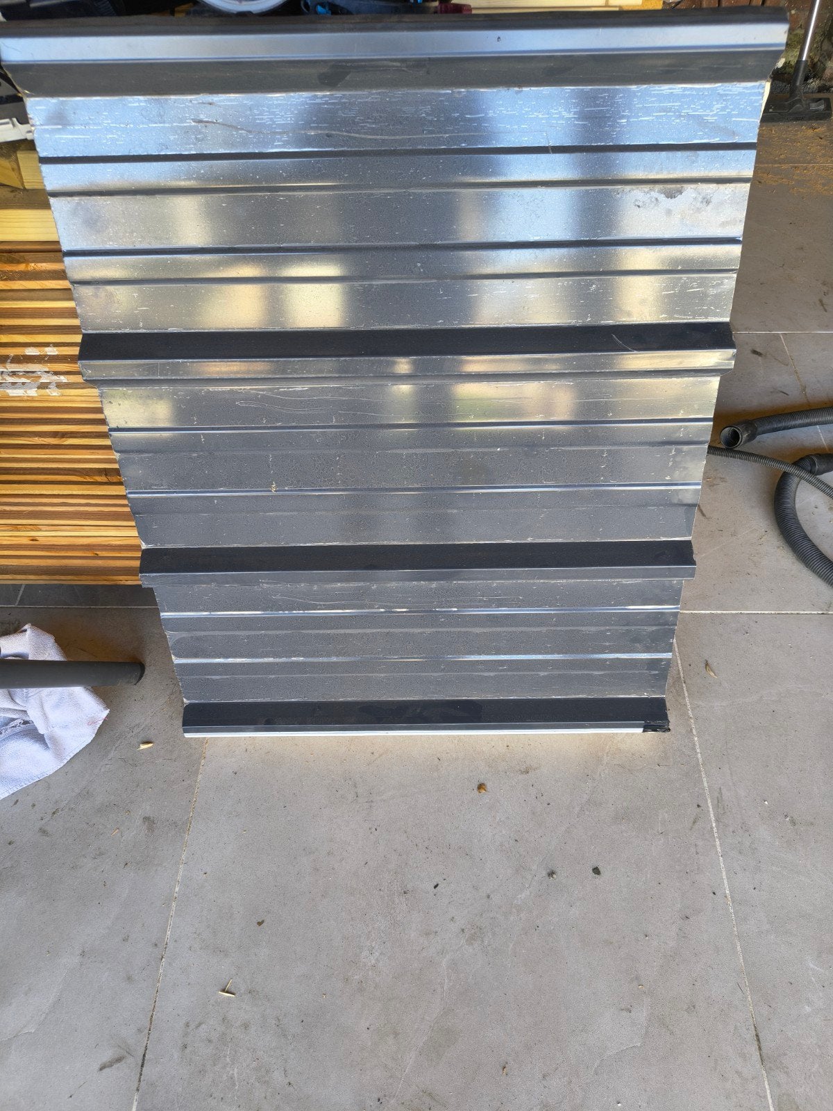 Geïsoleerde dakplaten - Antraciet, Overige kleuren, 5 tot 10 m², Zo goed als nieuw, Metaal