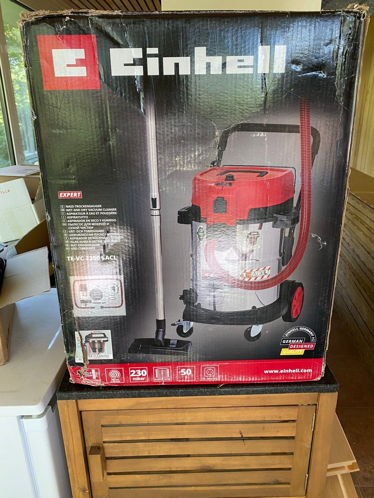 Einhell TE-VC 2350 SACL Nat- en Droogzuiger, Ophalen, Nieuw, Industriële stofzuiger, 2000 watt of meer
