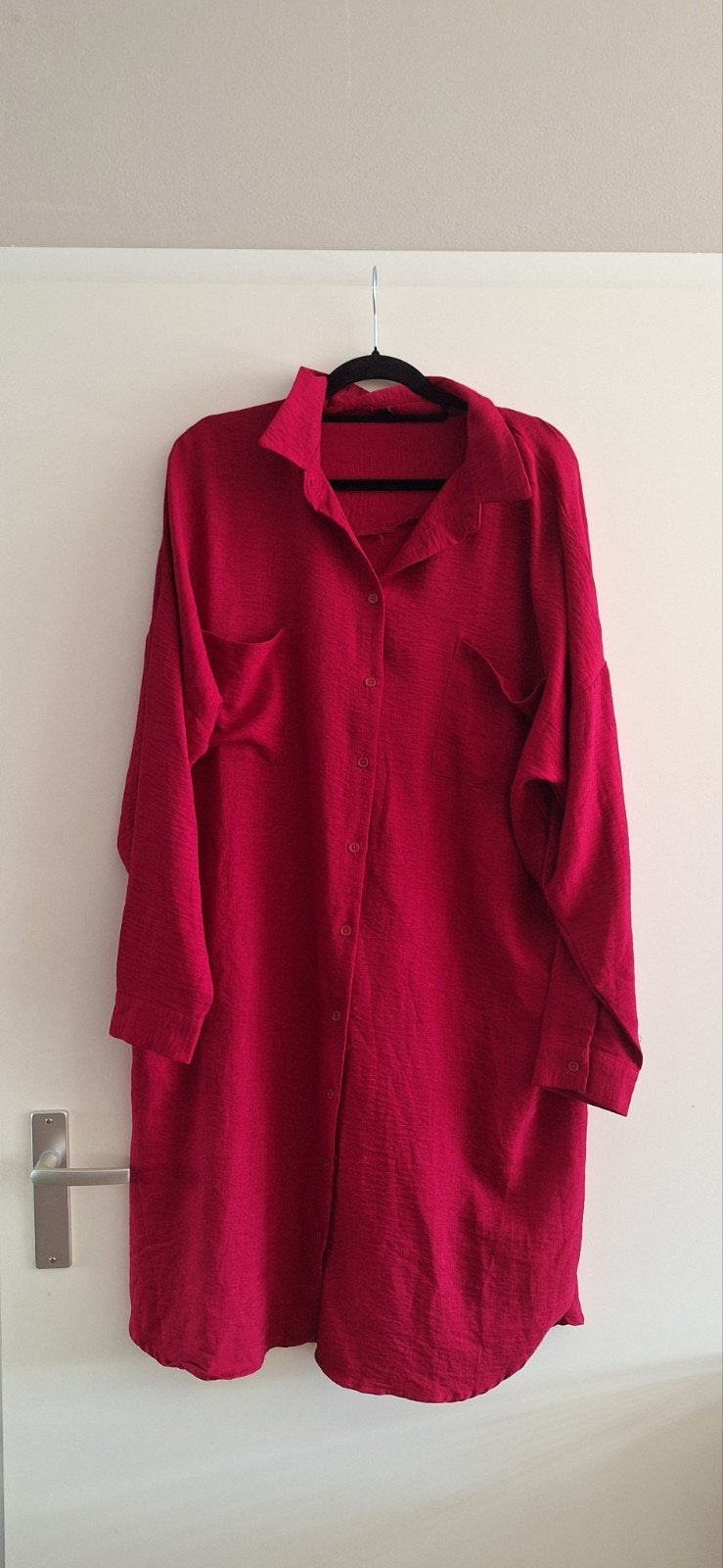Donkerrode blouse/tuniek - Ladies Fashion, Maat 46/48 (XL) of groter, Zo goed als nieuw, Rood, Ladies Fashion