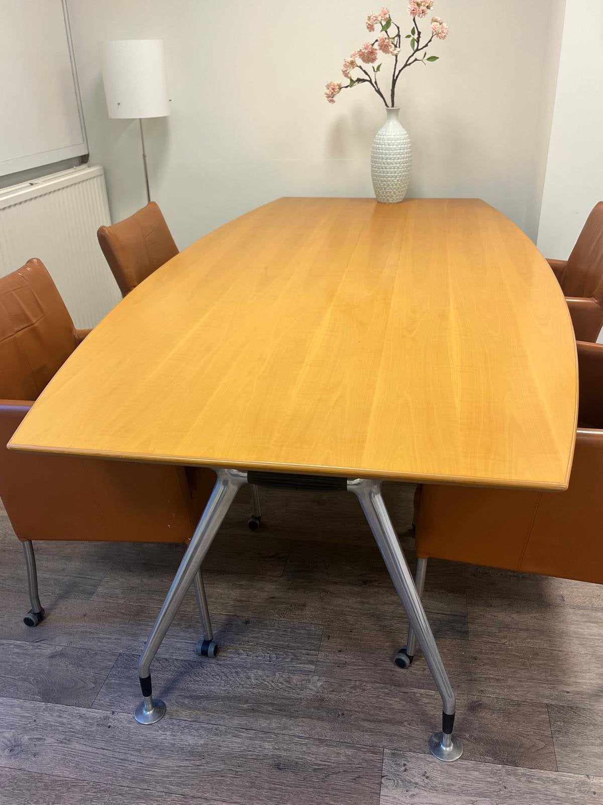 OVALE TAFEL  € 350,-, Ophalen, Gebruikt, 100 tot 150 cm, 200 cm of meer