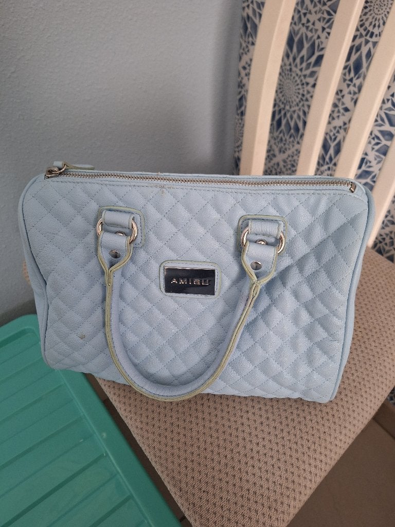 lichtblauwe tas, Sieraden, Tassen en Uiterlijk, Ophalen of Verzenden, Gebruikt, Blauw, Handtas