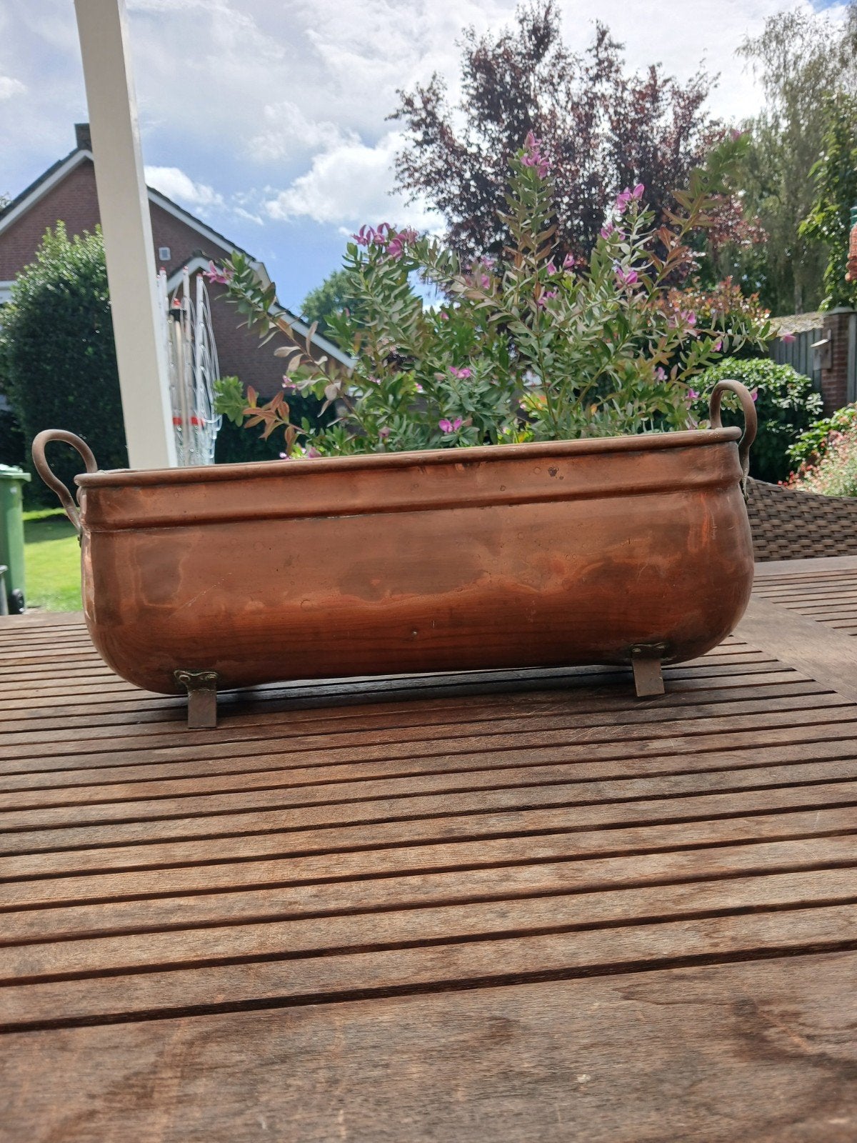 koperen plantenbak, Antiek en Kunst, Ophalen, Koper
