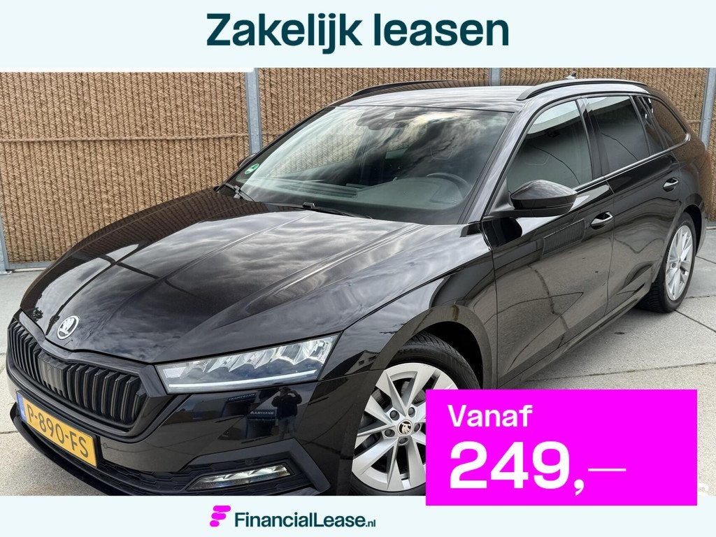 Skoda Octavia Combi 1.0 e-TSI Sport Business Automaat | LED, 1263 kg, Gebruikt, Zwart, Origineel Nederlands