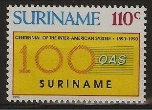 Rep-Suriname 677 zegel OAS., Verzenden, Postfris