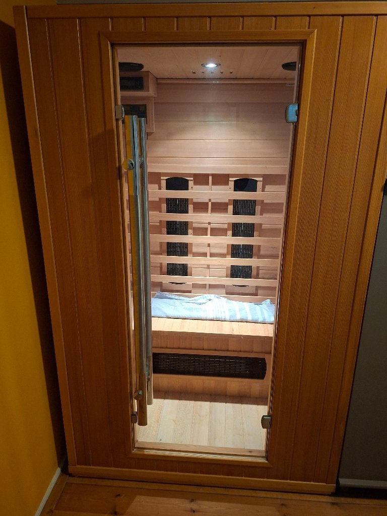 Infraroodcabine 2 persoons, Ophalen, Gebruikt, Infrarood, Complete sauna