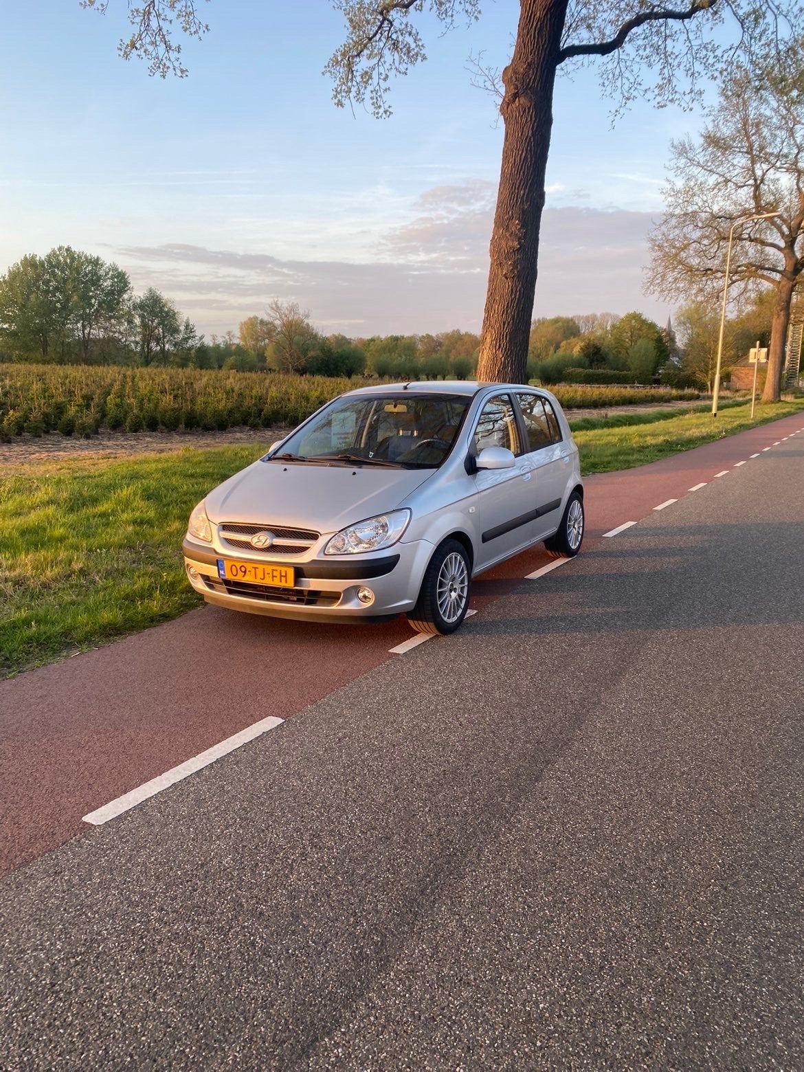 Hyundai Getz World cup edition 1.4 5DRS 2006 Grijs OZ racing, Auto's, Voorwielaandrijving, 450 kg, 40 €/maand, 4 cilinders