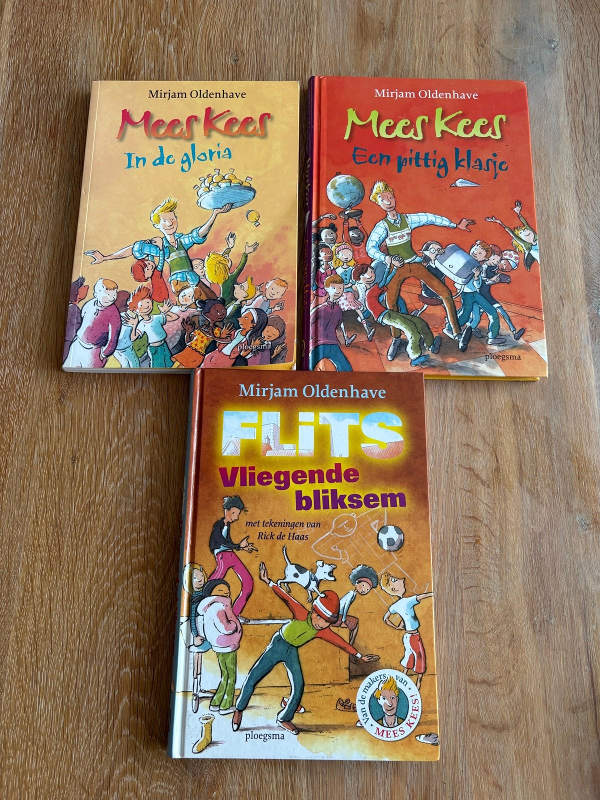 3x Mirjam Oldenhave boeken: Mees Kees en Flits, Ophalen, Gelezen, Fictie