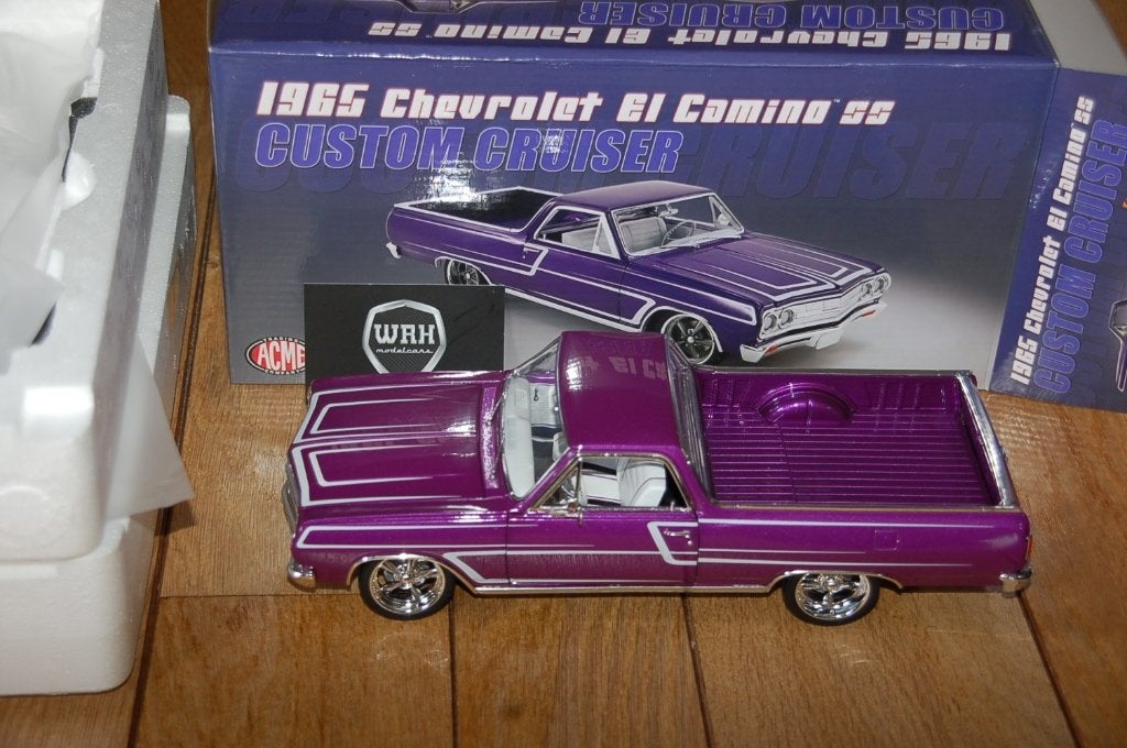 1:18 CHEVROLET EL CAMINO custom cruiser purple ACME WRH, Verzenden, Zo goed als nieuw, Auto, Overige merken