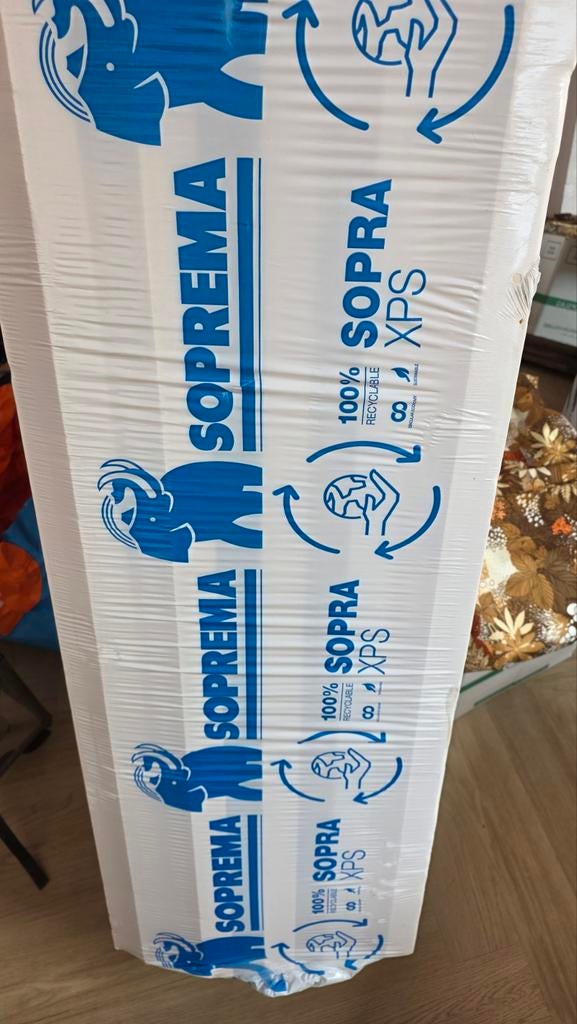 11 platen Soprema XPS isolatieplaten 80mm - Nieuw, Ophalen, Nieuw, Minder dan 5 m², 8 tot 12 cm