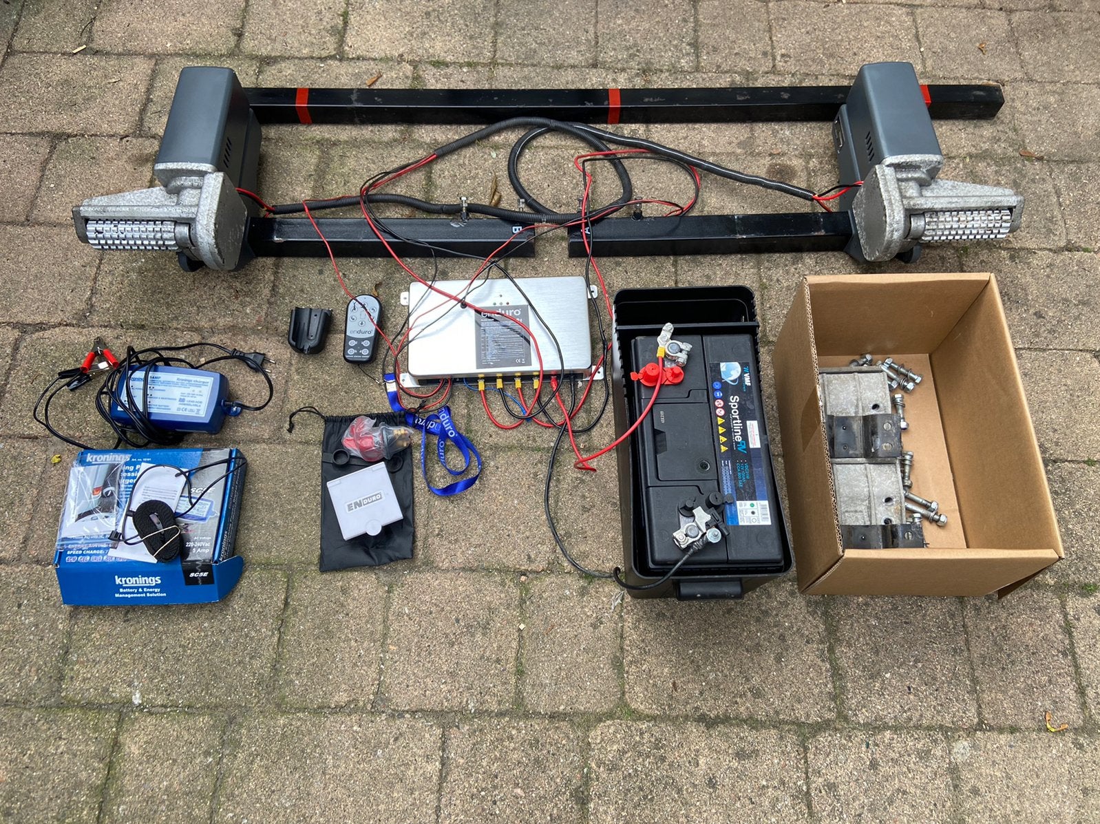 Enduro 305 Vol automaat mover Complete set 1800KG, Caravans en Kamperen, Caravan accessoires, Ophalen, Gebruikt