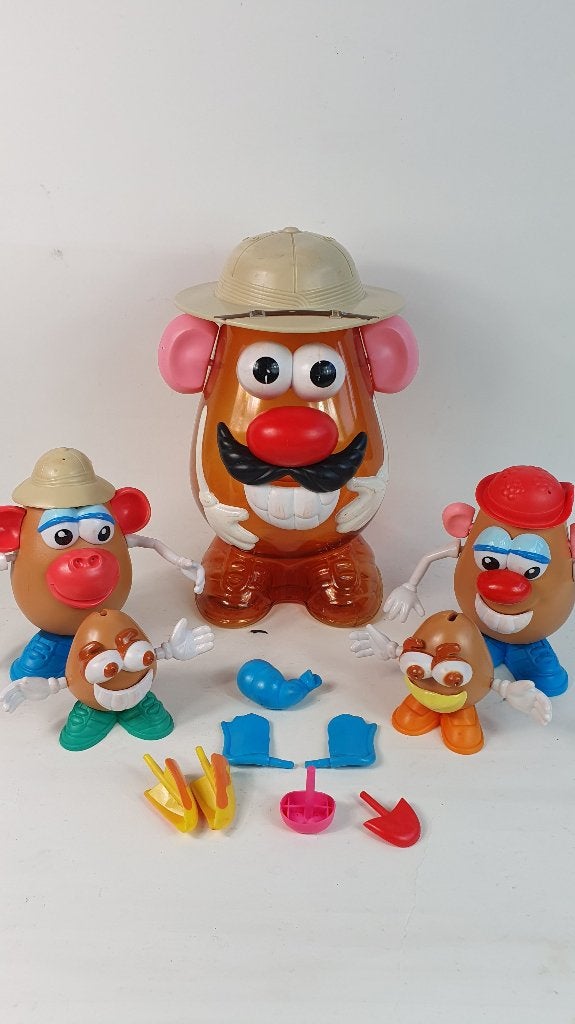 Mr. Potato Head container, kleine Potatoes Hasbro 2002. 7B13, Tweedehands verkoop, Tweedehands verkoop, Gebruikt, Beeldje of Figuurtje