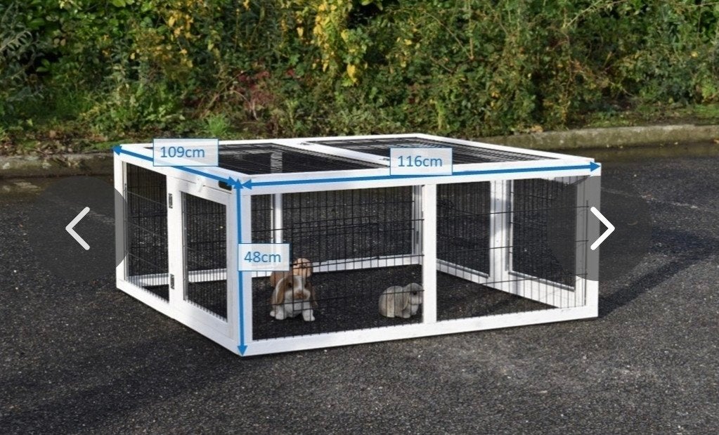 Inklapbare luxe konijnenren, Dieren en Toebehoren, Ophalen, Gebruikt