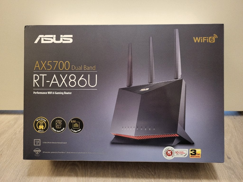 ASUS RT-AX86U WiFi 6 router, Ophalen of Verzenden, Zo goed als nieuw, Router, ASUS