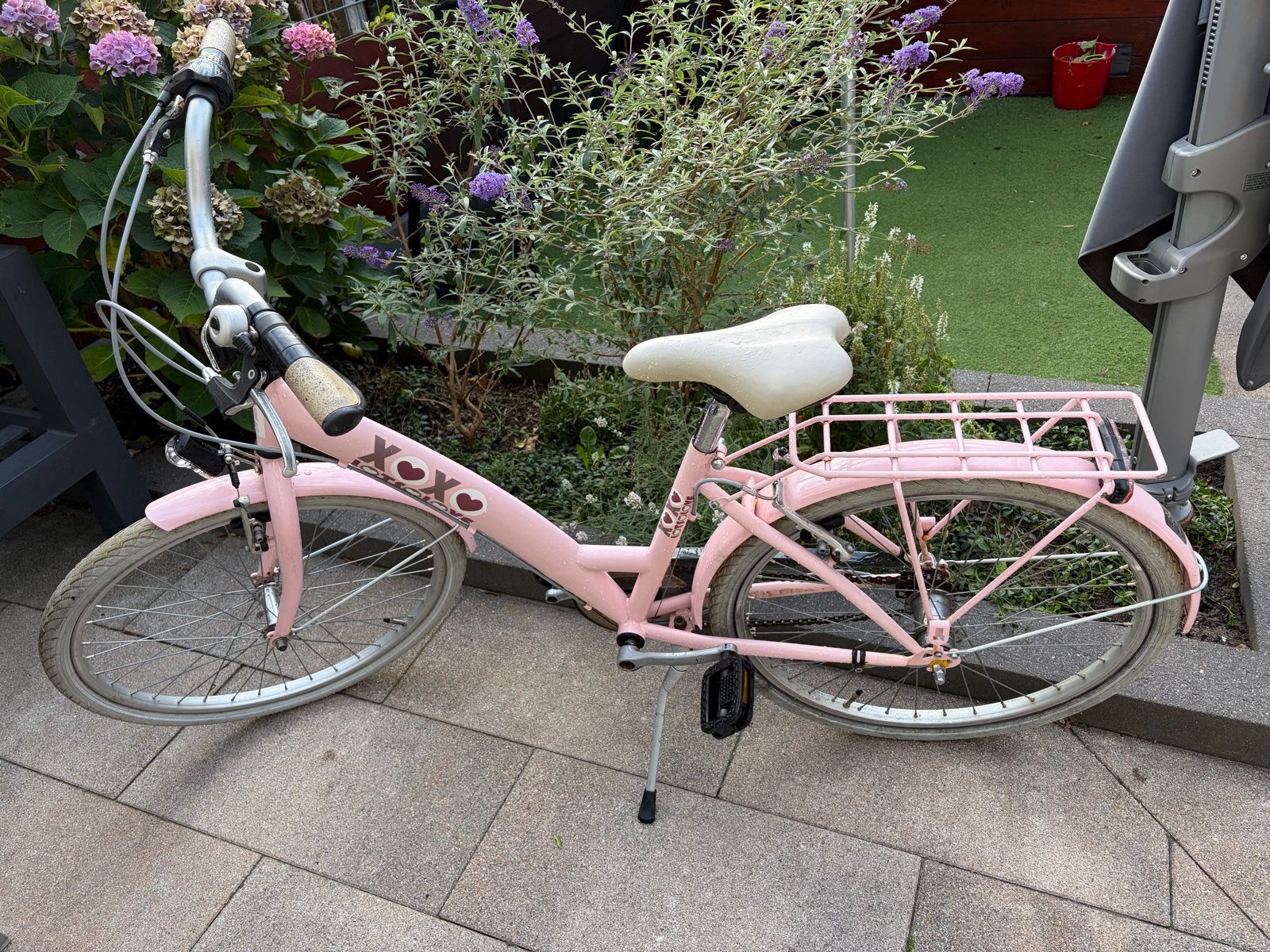 Bikefun Lots of Love 24 inch kinderfiets, Ophalen, Gebruikt, Velgrem, 20 inch of meer