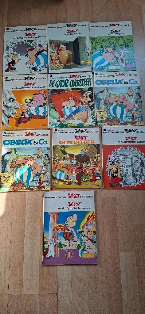 10 jaren 70 Asterix en Obelix stripboeken, Meerdere stripboeken, Ophalen of Verzenden, Gelezen