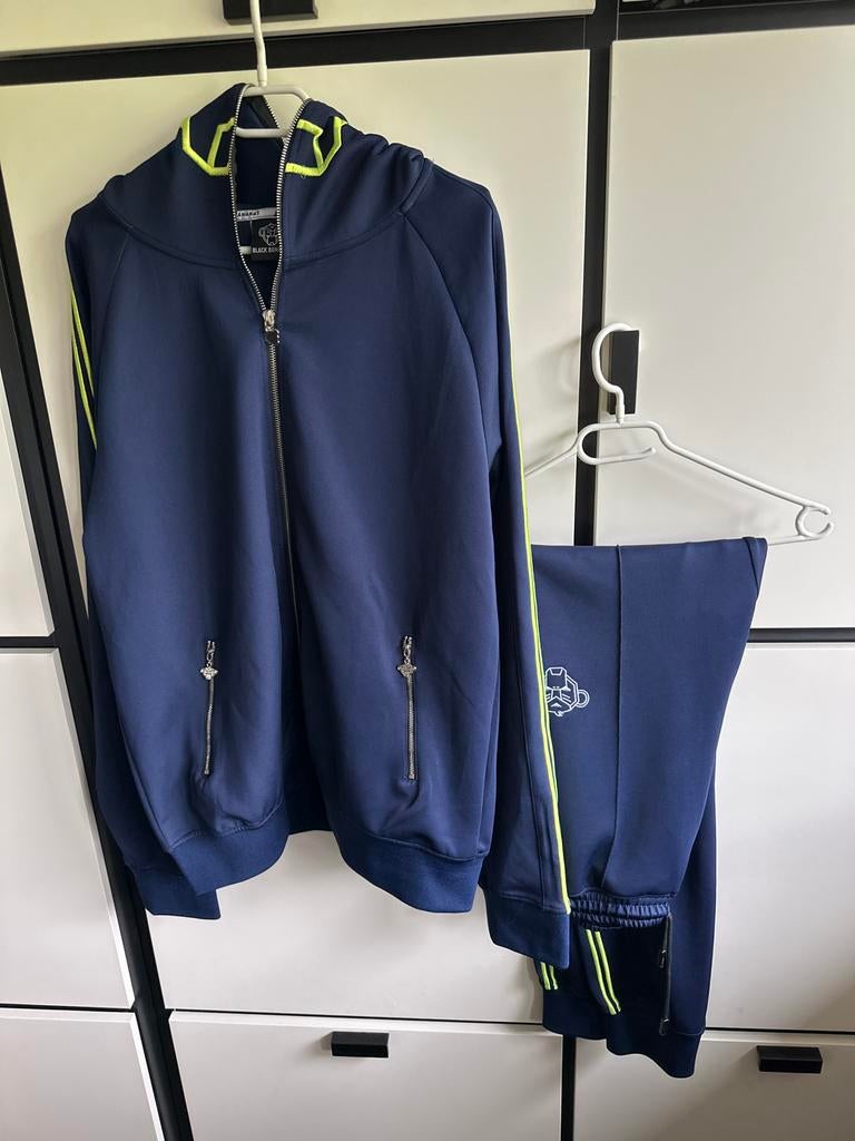 Nieuwe Black Bananas Set Maat XL - Donkerblauw/Neon, Kleding | Heren, Sportkleding, Blauw, Ophalen of Verzenden, Algemeen, Maat 56/58 (XL)