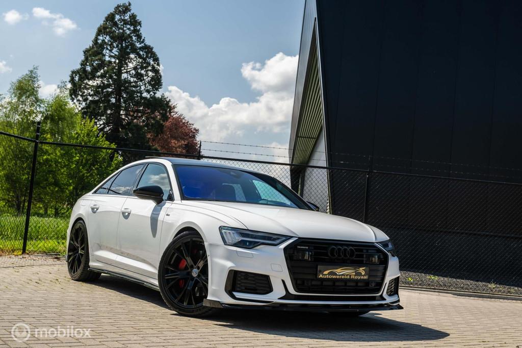 Dikke Audi A6 55 TFSI e *Quattro*Competition*, Gebruikt, Euro 6, 4 cilinders, Wit