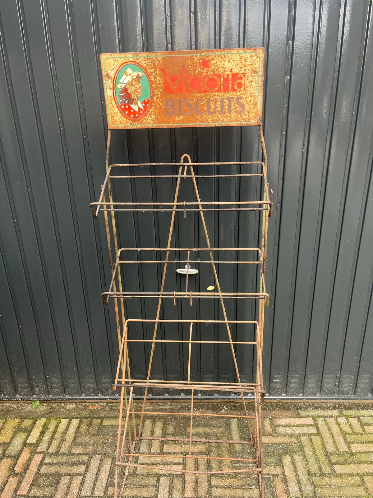 Vintage Victoria Biscuits Display Rek - Authentiek en Uniek, Ophalen