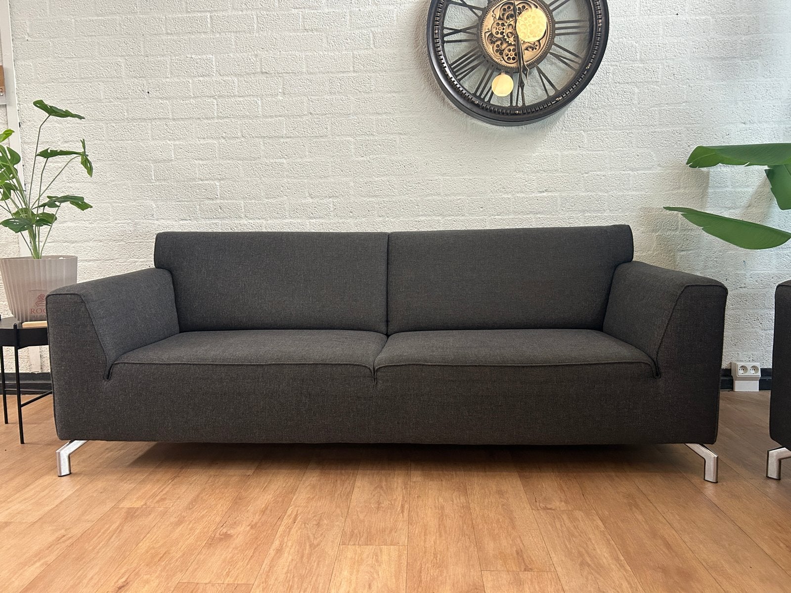 H&H Novara 1800 banken set – Forli Onyx stof –Prof gereinigd, Huis en Inrichting, Banken | Bankstellen, Driepersoons, 75 tot 100 cm