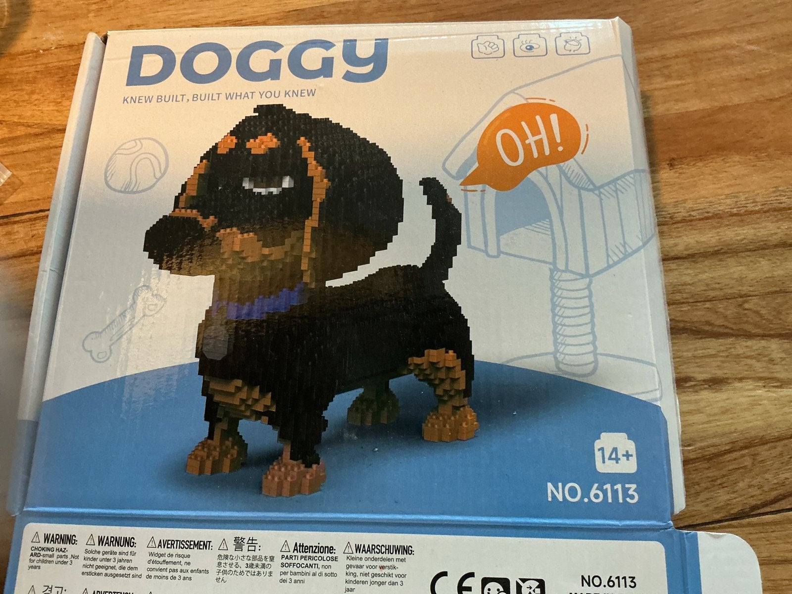 Doggy Teckel Bouwpakket - Micro Bouwstenen, Ophalen of Verzenden, Nieuw, Overige merken