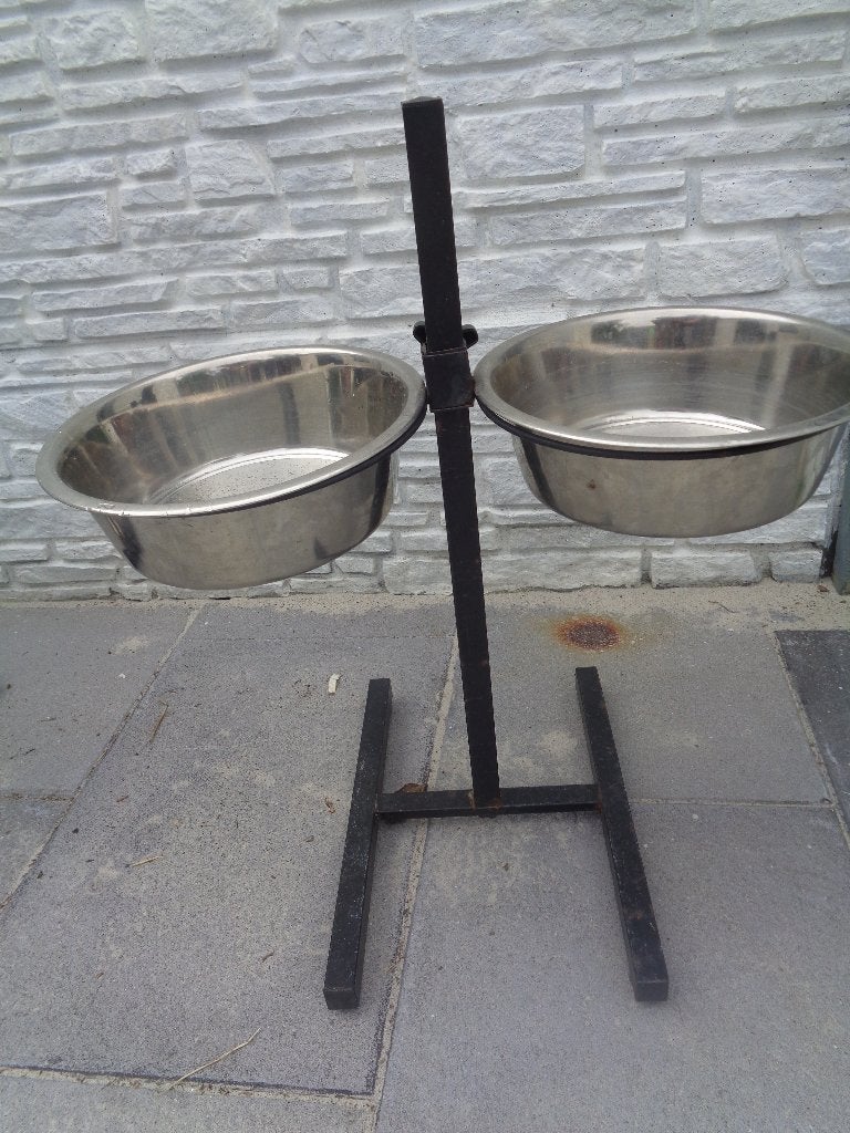 Drinkbakken standaard voor extra grote honden, Ophalen of Verzenden, Verstelbaar, Gebruikt