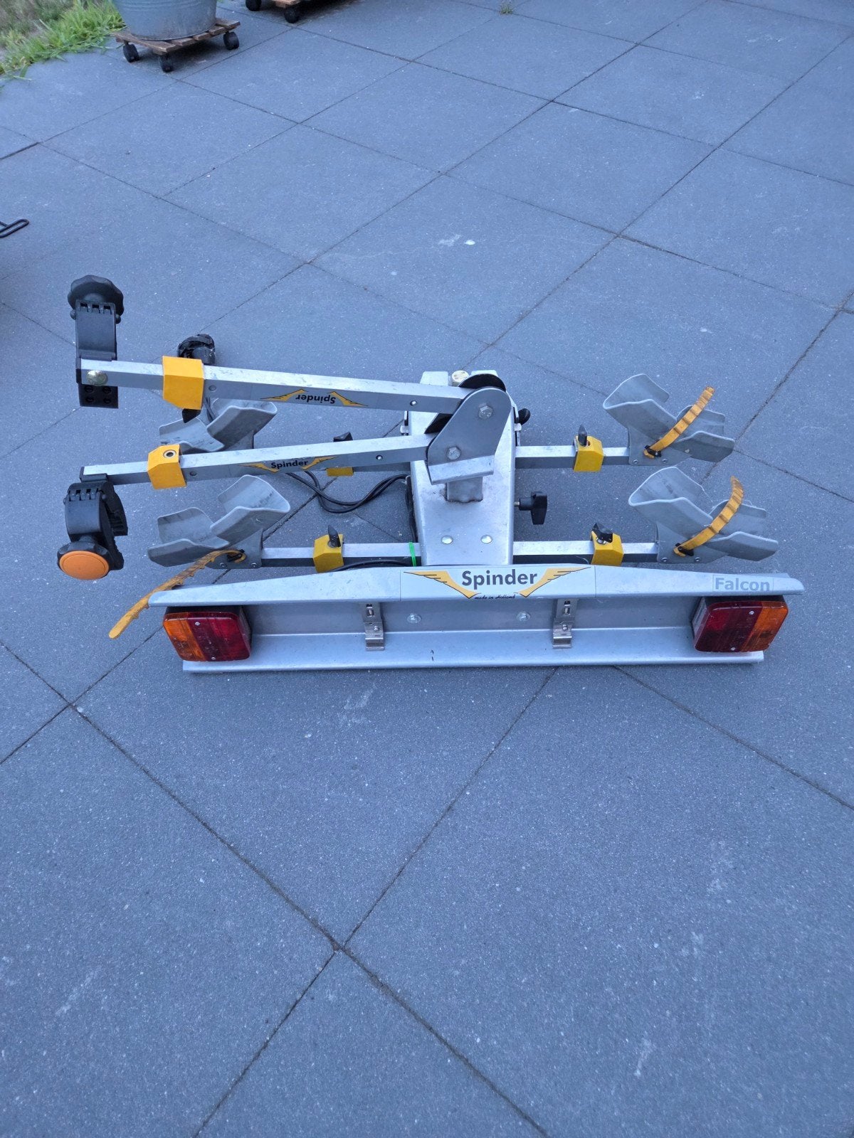Spinder Falcon Trekhaak Fietsendrager voor 2 fietsen, Ophalen, 2 fietsen, Gebruikt, Trekhaakdrager