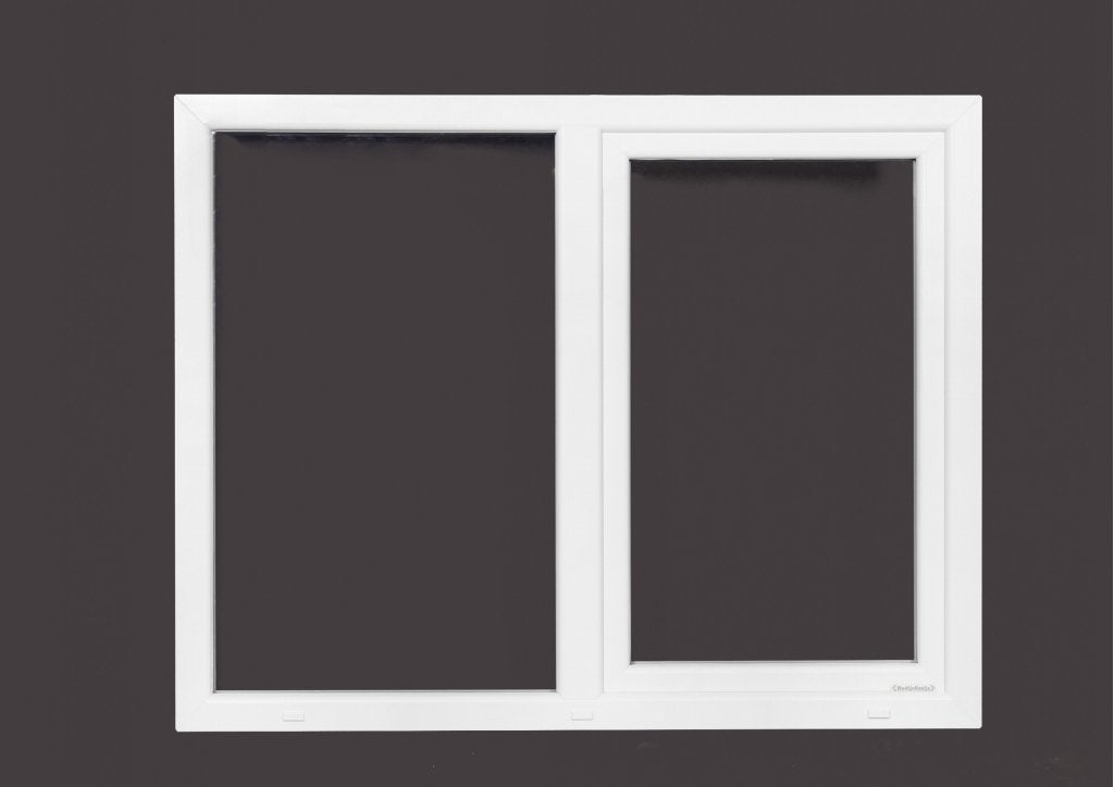 Kunststof Kozijn Draaikiep Vast  B150 H130cm Wit, Doe-het-zelf en Verbouw, Kozijnen en Schuifpuien, Niet ingevuld, Kunststof, Raamkozijn