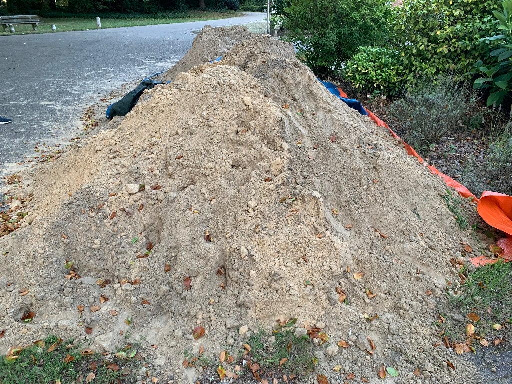 Gratis geel zand 4 kuub, Tuin en Terras, Zand, Ophalen, Nieuw, Ophoogzand