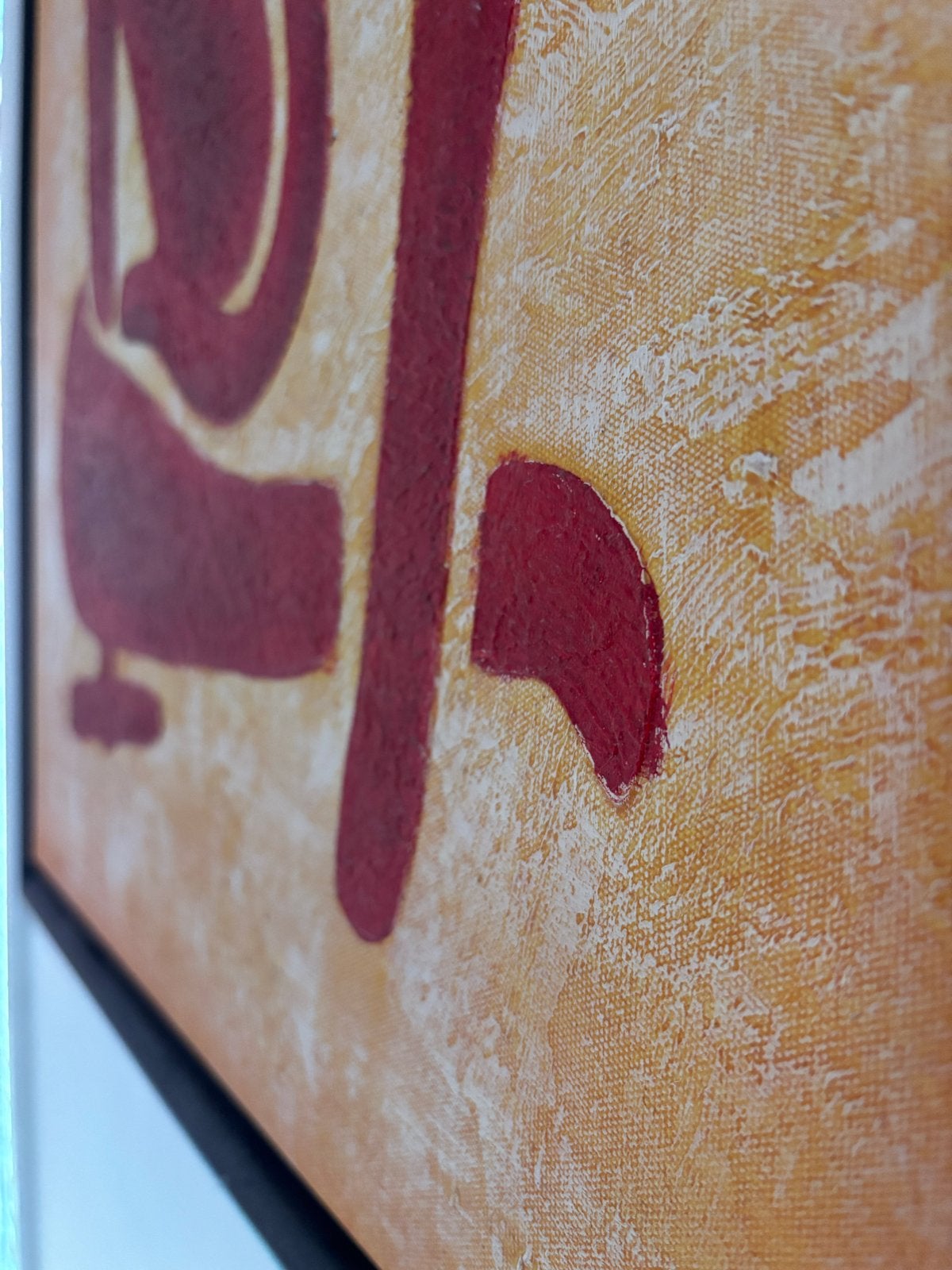 Mooi schilderij op doek – Matisse Stijl Incl Lijst (55x65 cm, Antiek en Kunst, Ophalen of Verzenden, Gesigneerd, Textiel, Figuren