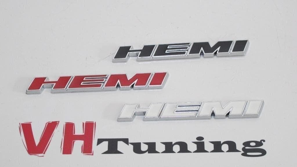 Jeep/Dodge/Chrysler/Jaguar HEMI 3D logo zelfklevend, Ophalen of Verzenden