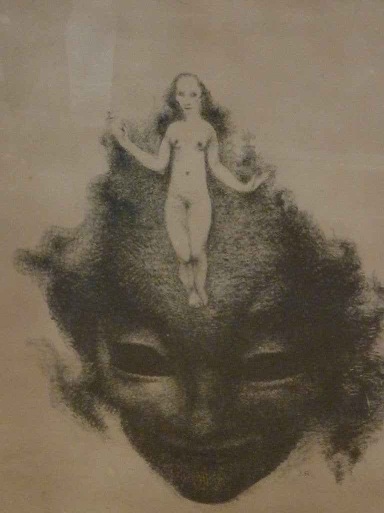 John Rädecker, J. Raedecker (1885-1956) wedergeboorte, litho, Gesigneerd, Ophalen of Verzenden, Abstract, Lithografie