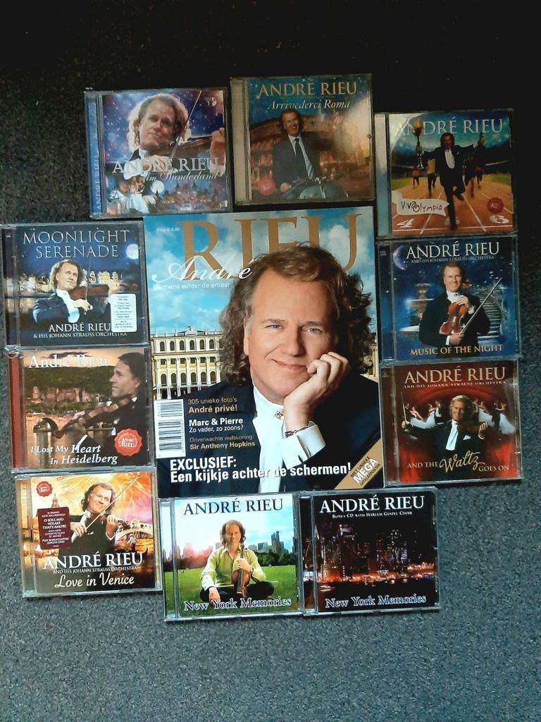 André Rieu collectie: 10 CD's + magazine, Alle leeftijden, Ophalen of Verzenden, Zo goed als nieuw