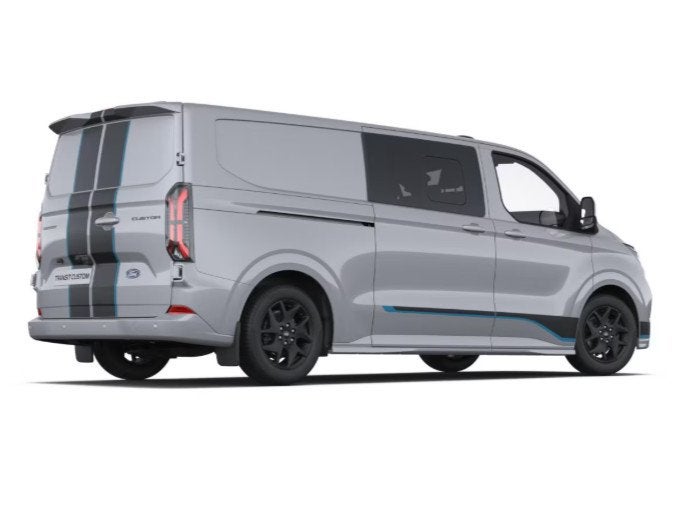 Ford Transit Custom 320 2.0 TDCI L2H1 Sport DC, Auto's, Stof, Euro 6, 4 cilinders, Bedrijf