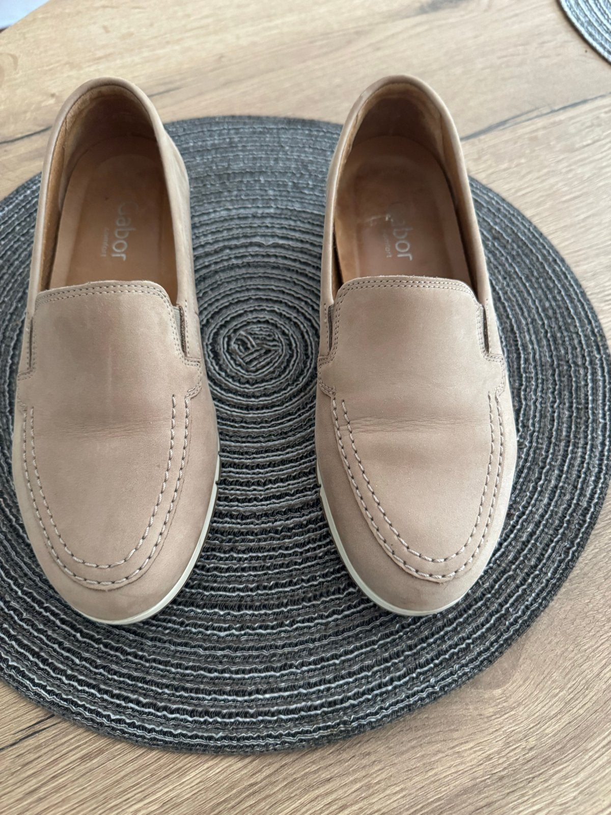 Gabor Comfort Instappers - Beige, Ophalen of Verzenden, Zo goed als nieuw, Beige, Instappers