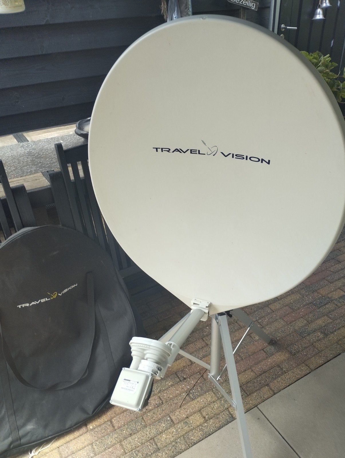 Travel Vision R6-Duo automatische schotelantenne, Ophalen, Zo goed als nieuw, (Schotel)antenne, Overige merken