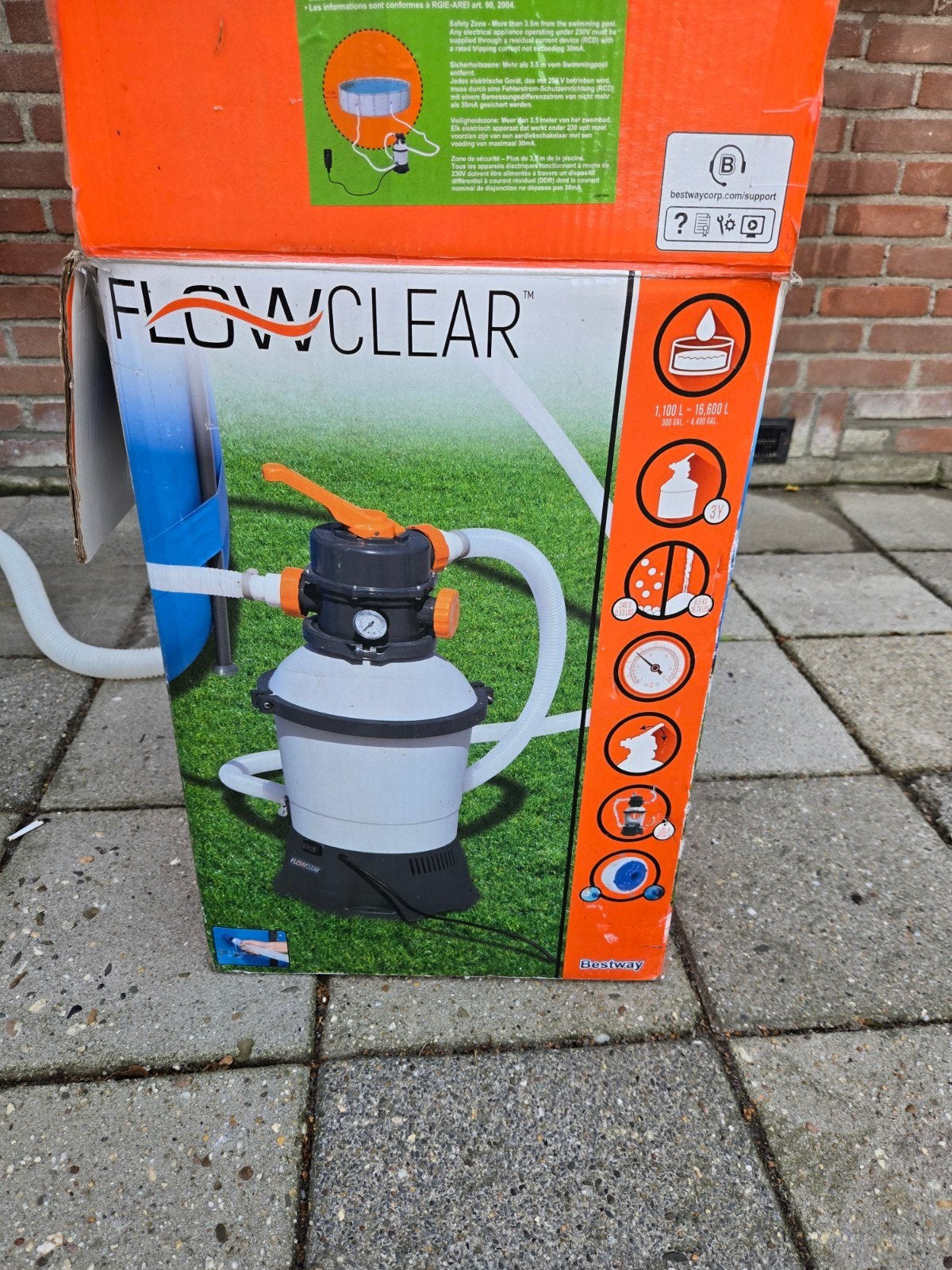Bestway Flowclear zandfilterpomp voor zwembad, Tuin en Terras, Ophalen, Gebruikt, Zwembadpomp