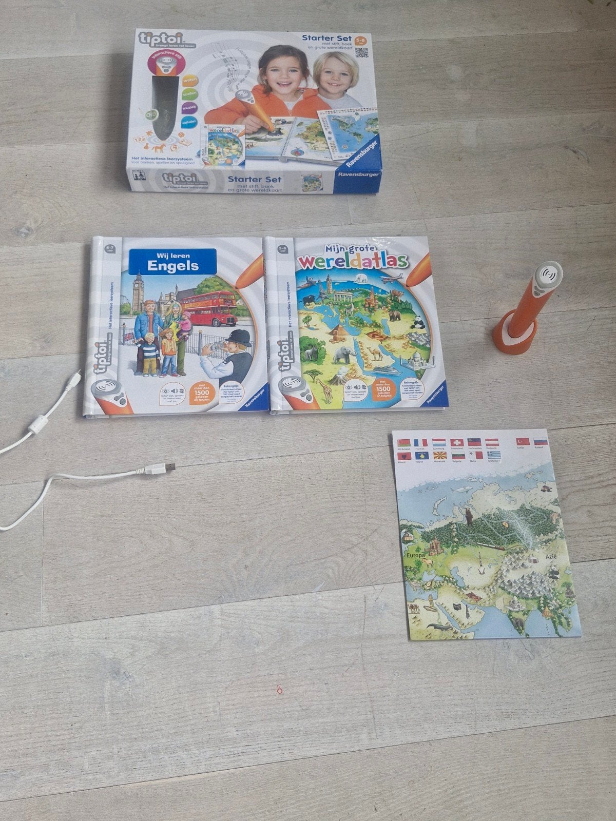 Tiptoi Starterset met extra boek - Zo goed als nieuw, Verzenden, Zo goed als nieuw, Taal en Lezen