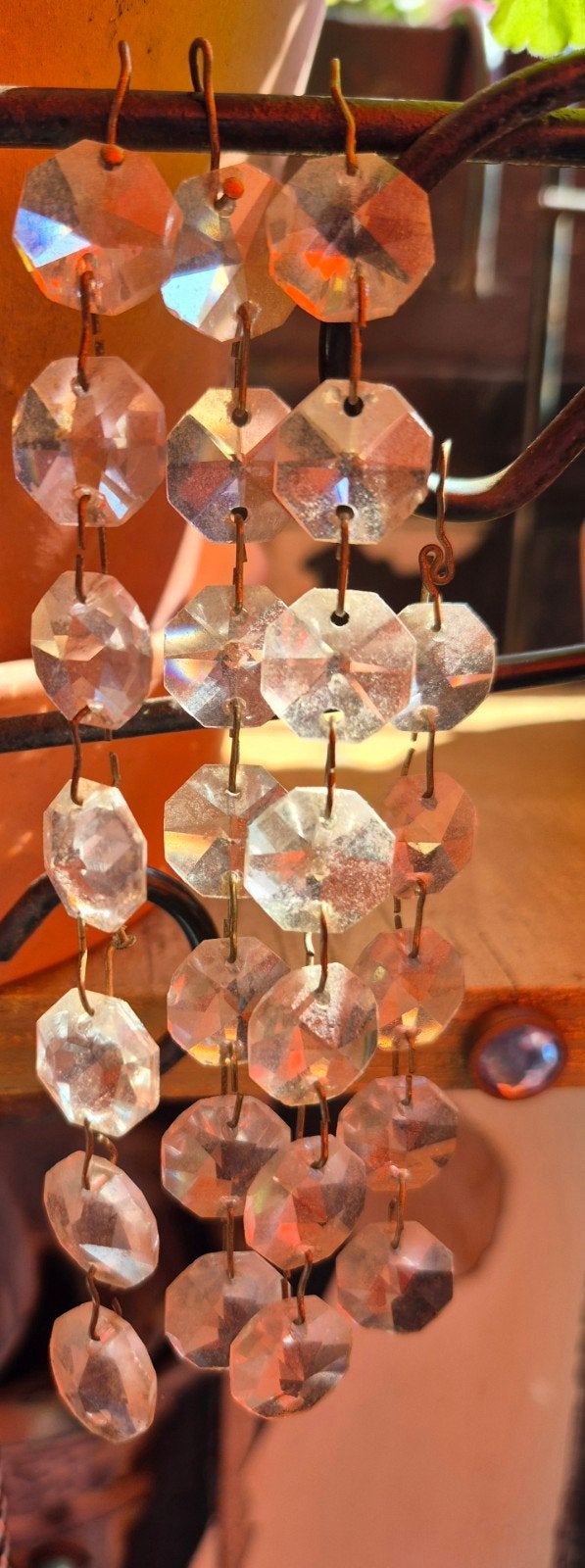56 kristallen vintage facetgeslepen kroonluchter hangers, Ophalen of Verzenden