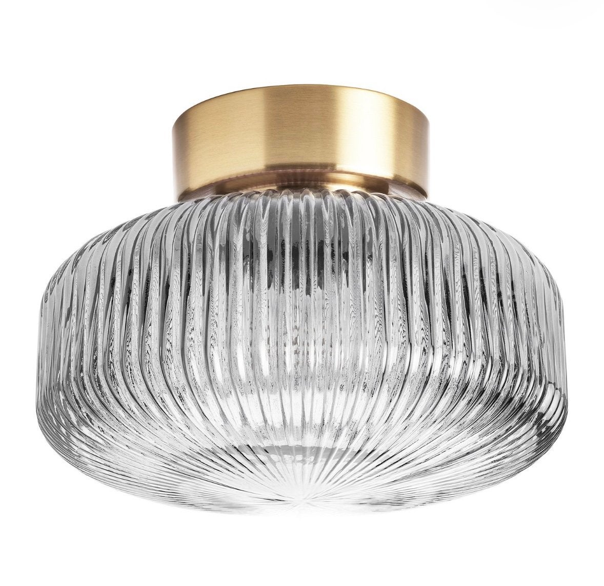Plafondlamp inclusief lamp, Ophalen, Zo goed als nieuw, Glas
