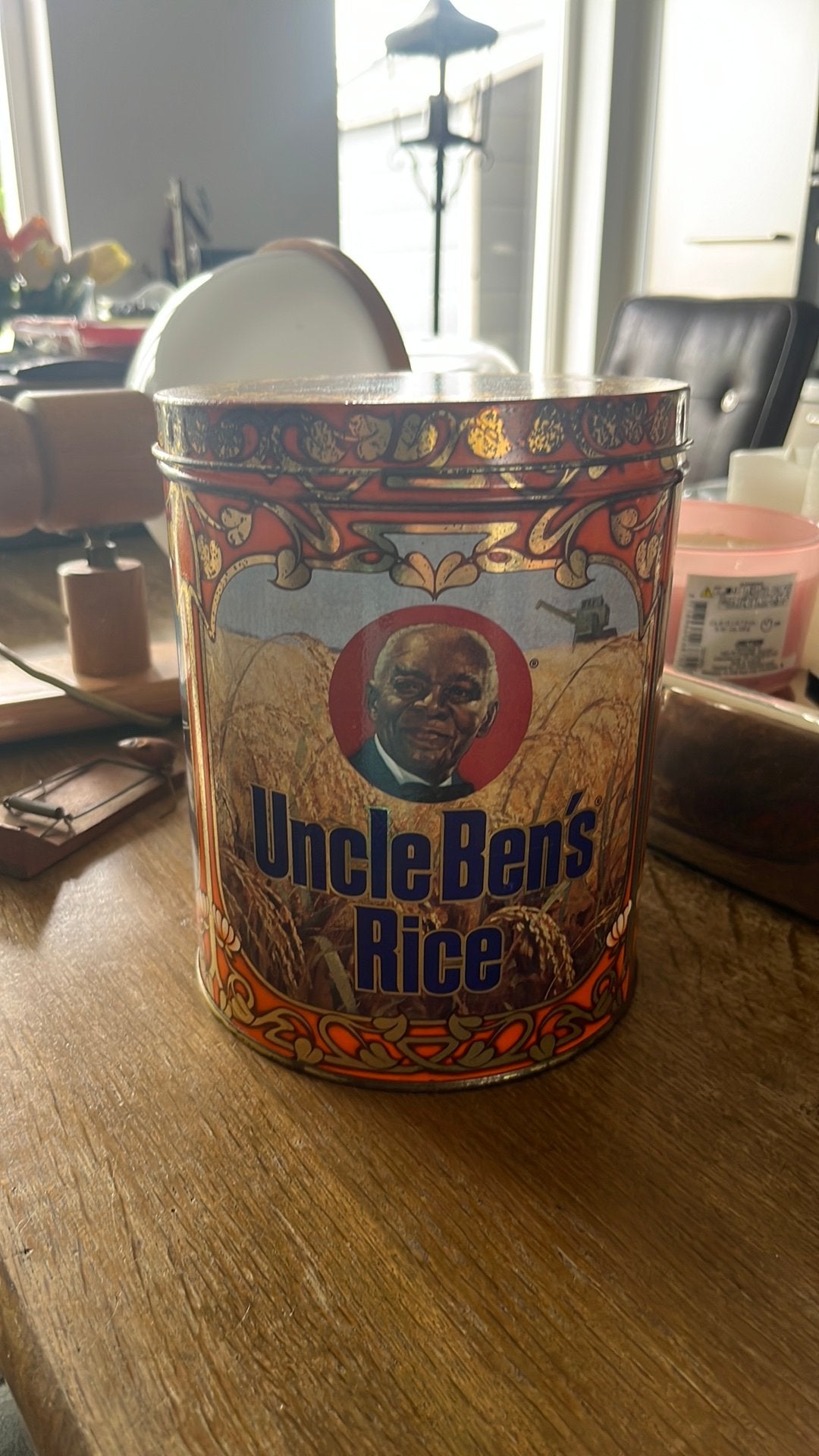 Mooi Uncle Ben’s rijst blik uit 1983 in goede staat, Ophalen of Verzenden, Zo goed als nieuw, Overige